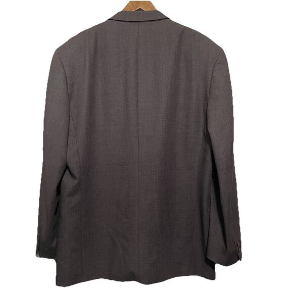 Vintage Canali Sport Coat Mens Brown Milano Bernini Blazer Wool Jacket 48 Italy - Picture 2 of 10
